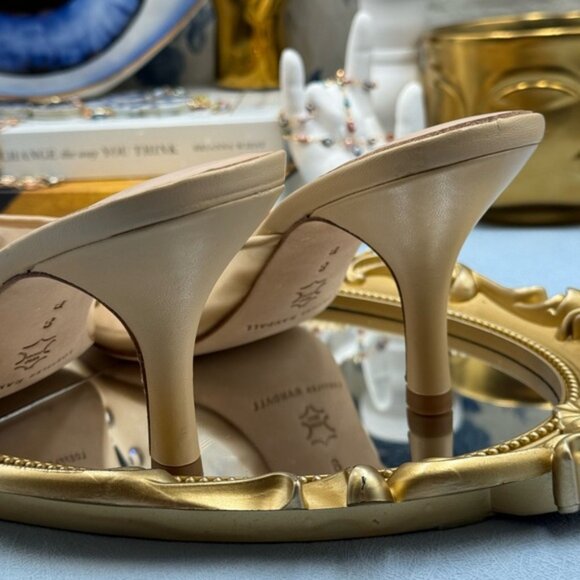 🆕 LOEFFLER RANDALL 🧿 NWOT Paloma Mesh Mid-Heel Mules, Cream/Clear, Sz 8 - Picture 11 of 14